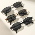 3 Pairs of Men’s Metal Punk-Style Fashion Glasses