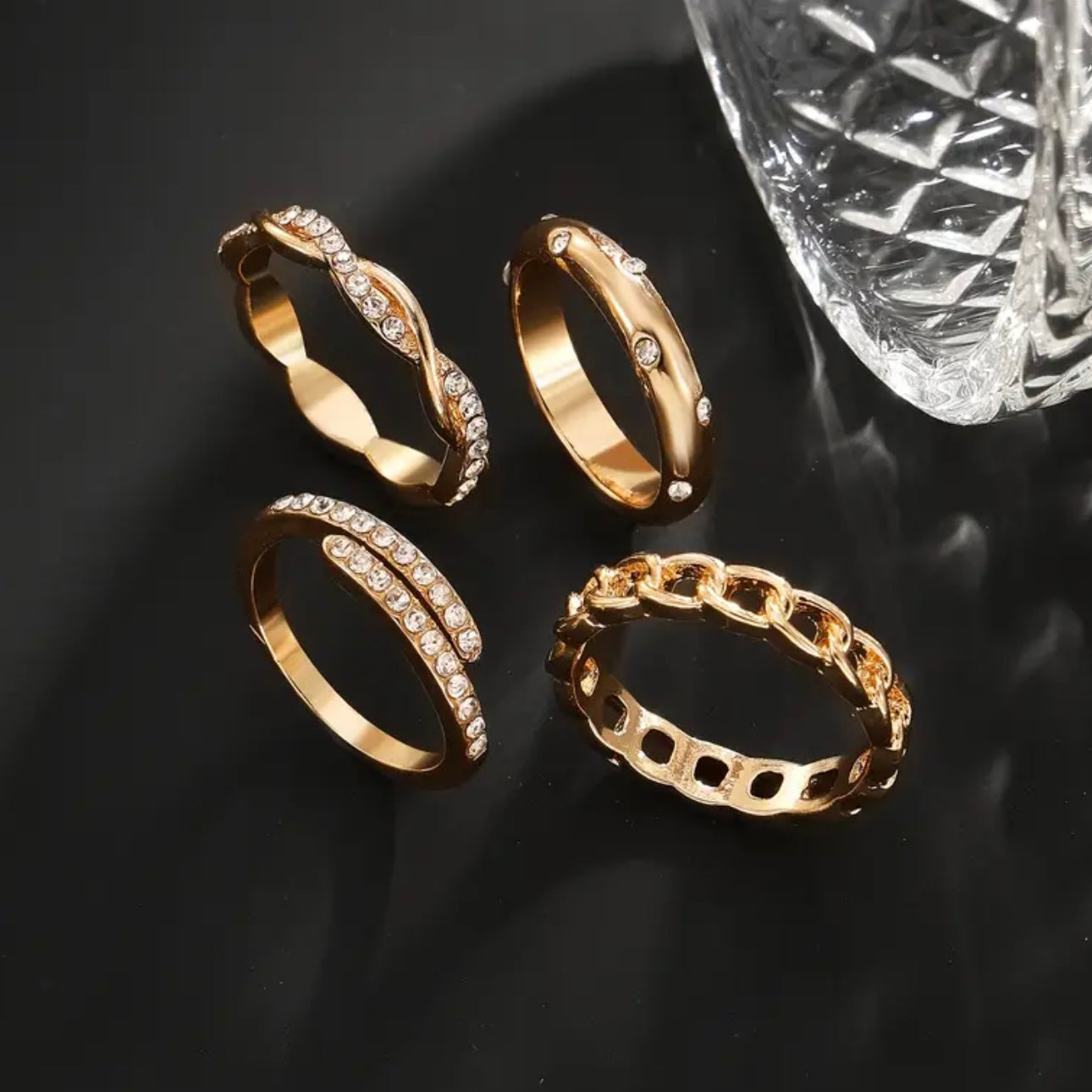 Luxe Amour 20-Piece Zirconia Stacking Ring Set