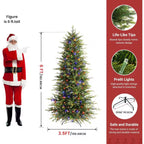 Zenora 6.5FT Pre-Lit Aspen Noble Fir Artificial Christmas Tree