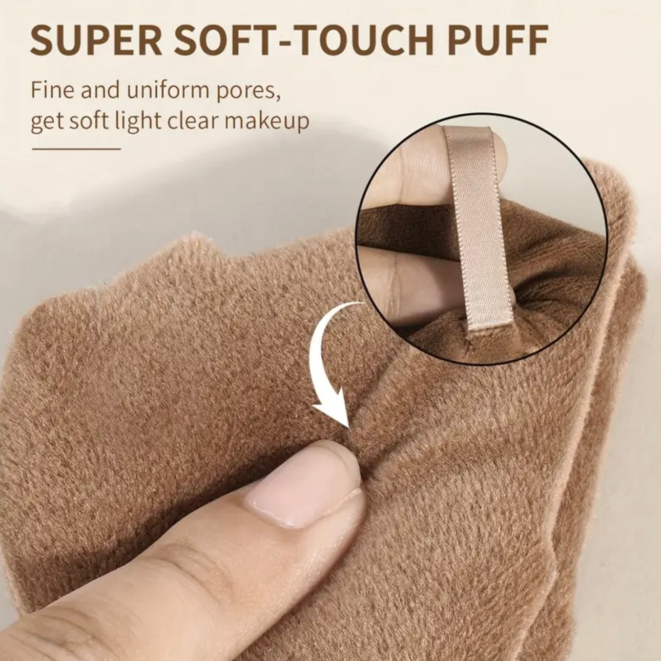 Zenora MAANGE 7pcs Makeup Brush & 12pcs Puff Set with Felt Bag