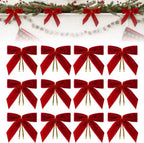 Zenora Velvet Christmas Bowknot Decorations