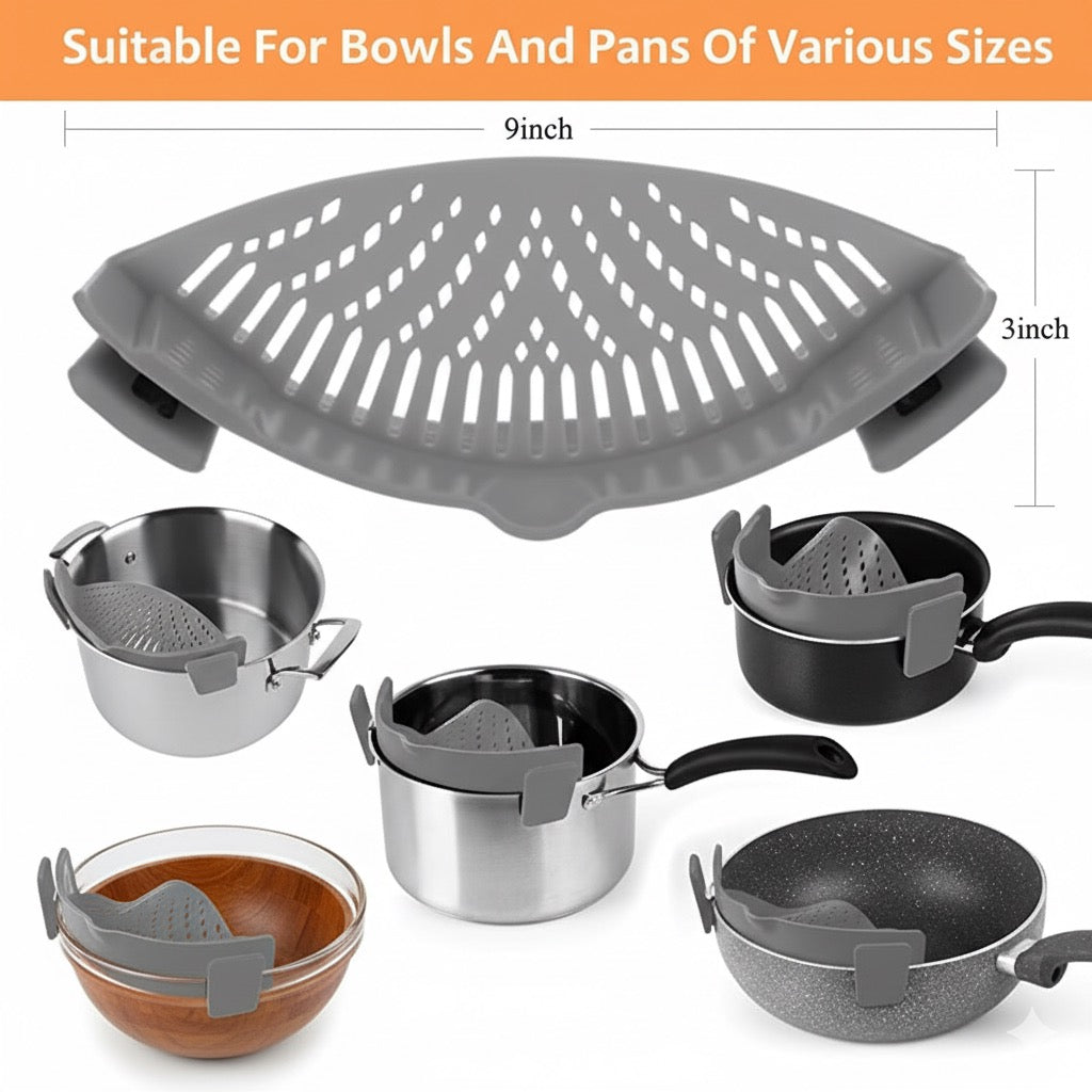 Zenora Clip-On Pots & Pan Strainer