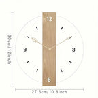 Zenora Glowtick Modern Minimalist Wall Cloc