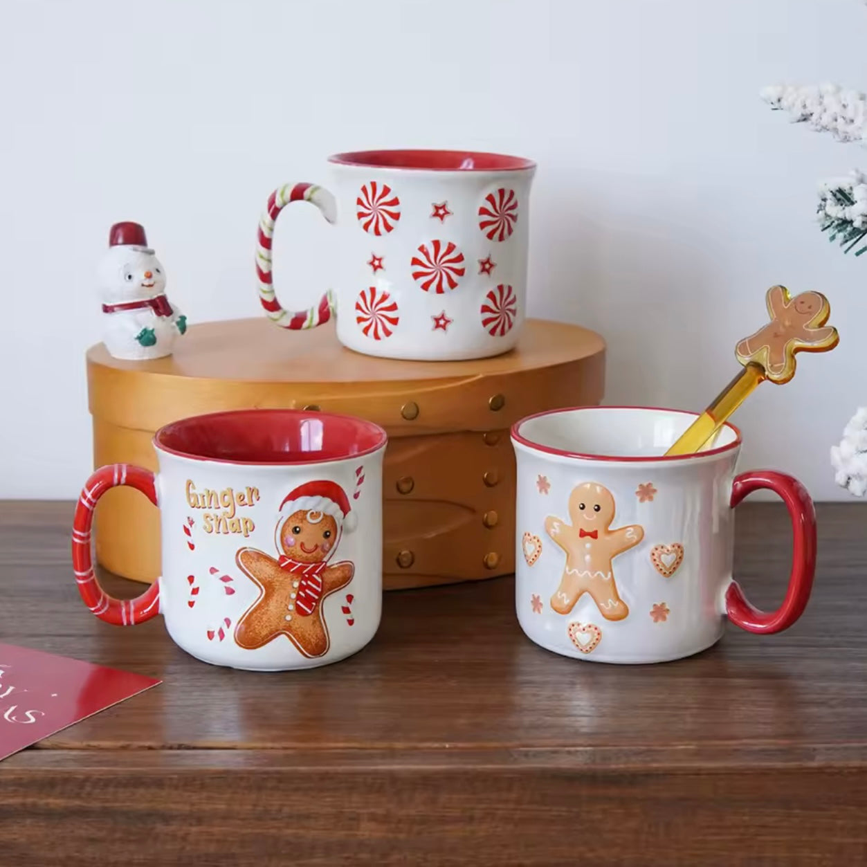 Zenora Christmas Gingerbread Man Ceramic Mug