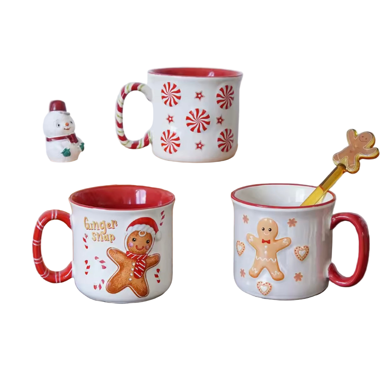 Zenora Christmas Gingerbread Man Ceramic Mug