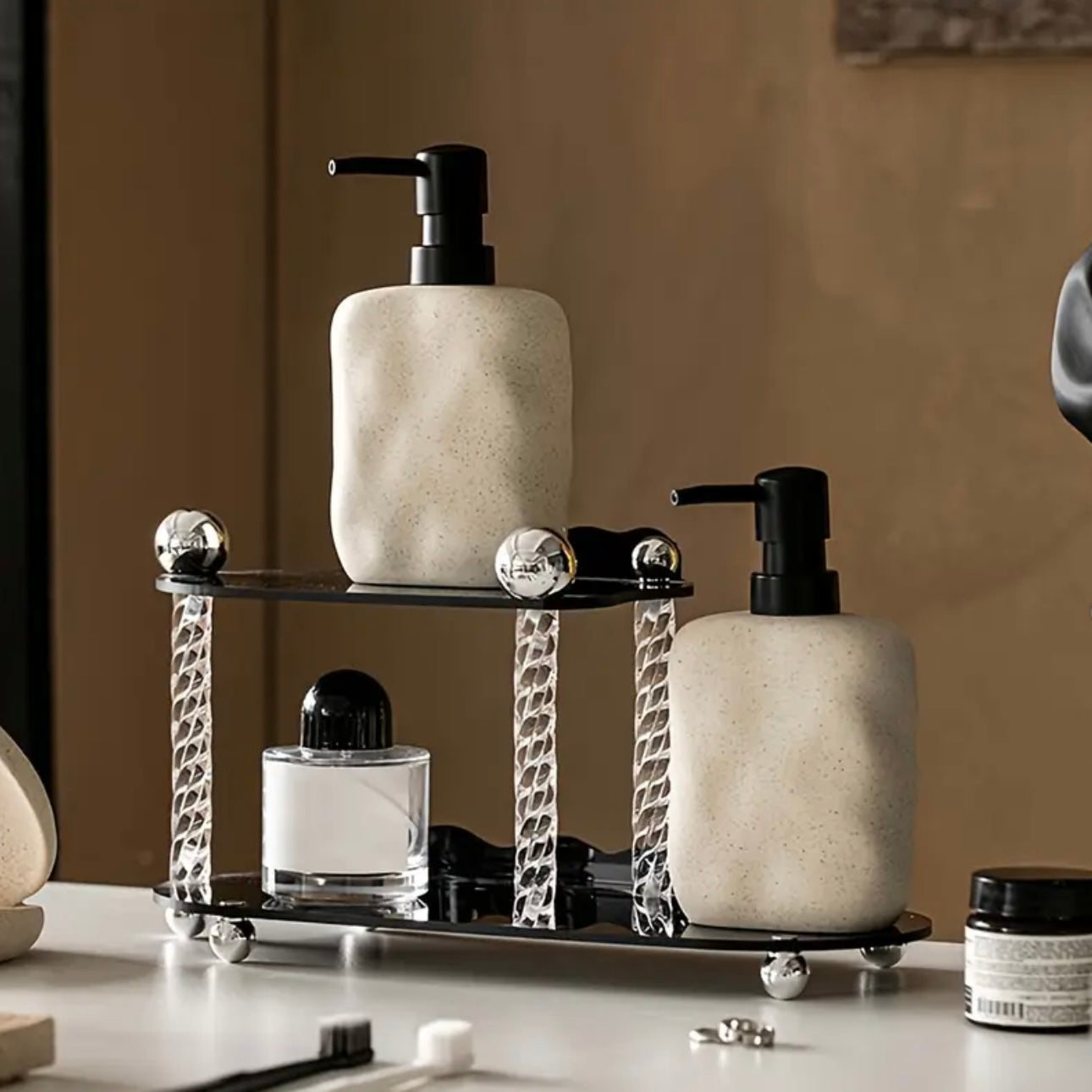 Zenora Ceramic Pump Dispenser Bottle