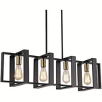 Zenora Adjustable Matte Black Kitchen Island Pendant Light