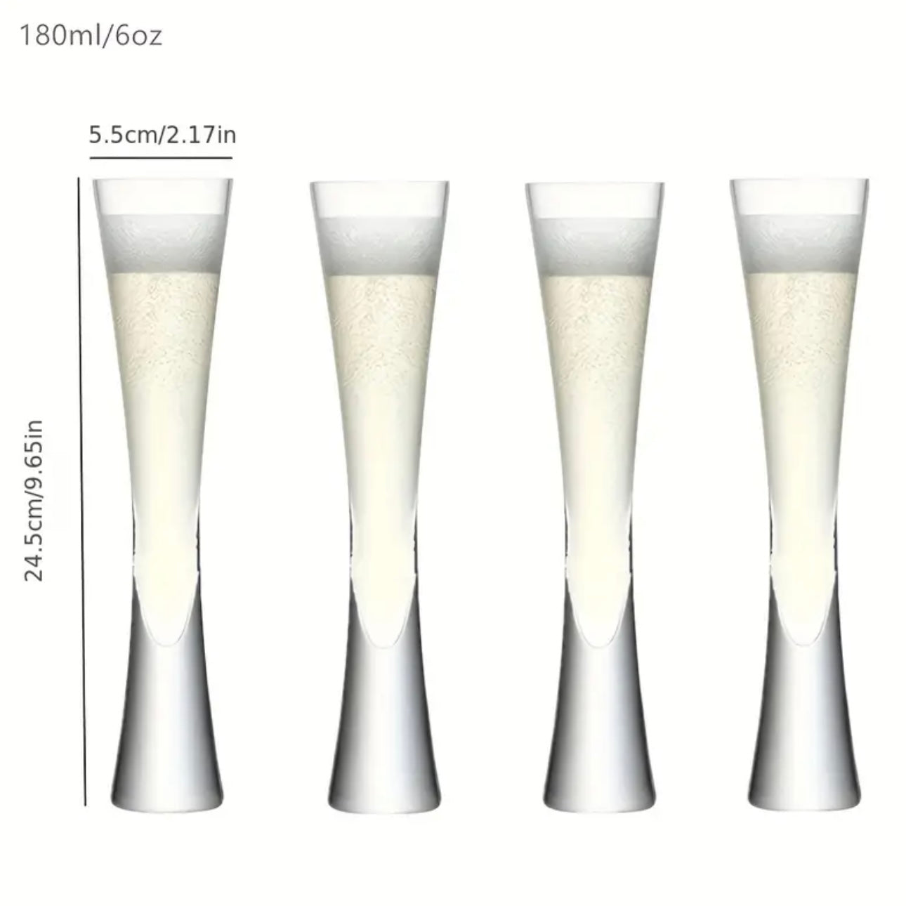 Zenora Ereganto 6pcs Champagne Flutes