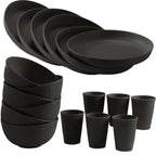 Zenora 18-Piece Durable Reusable Tableware Set