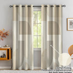 Zenora 2-Piece Modern Geometric Blackout Curtains
