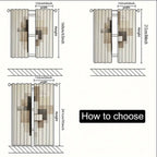 Zenora 2D Flat Abstract Geometric Velvet-Feel Curtain Set