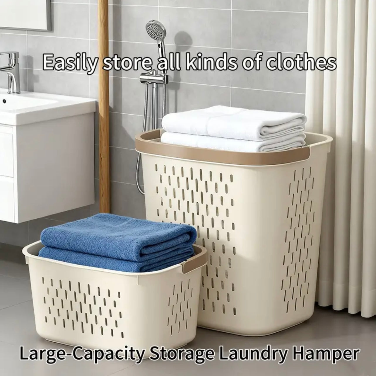 Zenora 2-Piece Large Laundry Hamper Set