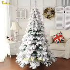 Teellook Snowflake Flocked Encrypted Christmas Tree
