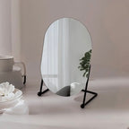 Zenora Frameless HD Irregular Oval Makeup Mirror