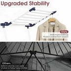 Zenora Freestanding Folding Metal Clothes Drying Rack