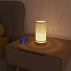Zenora Modern Solid Wood Bedside Table Lamp