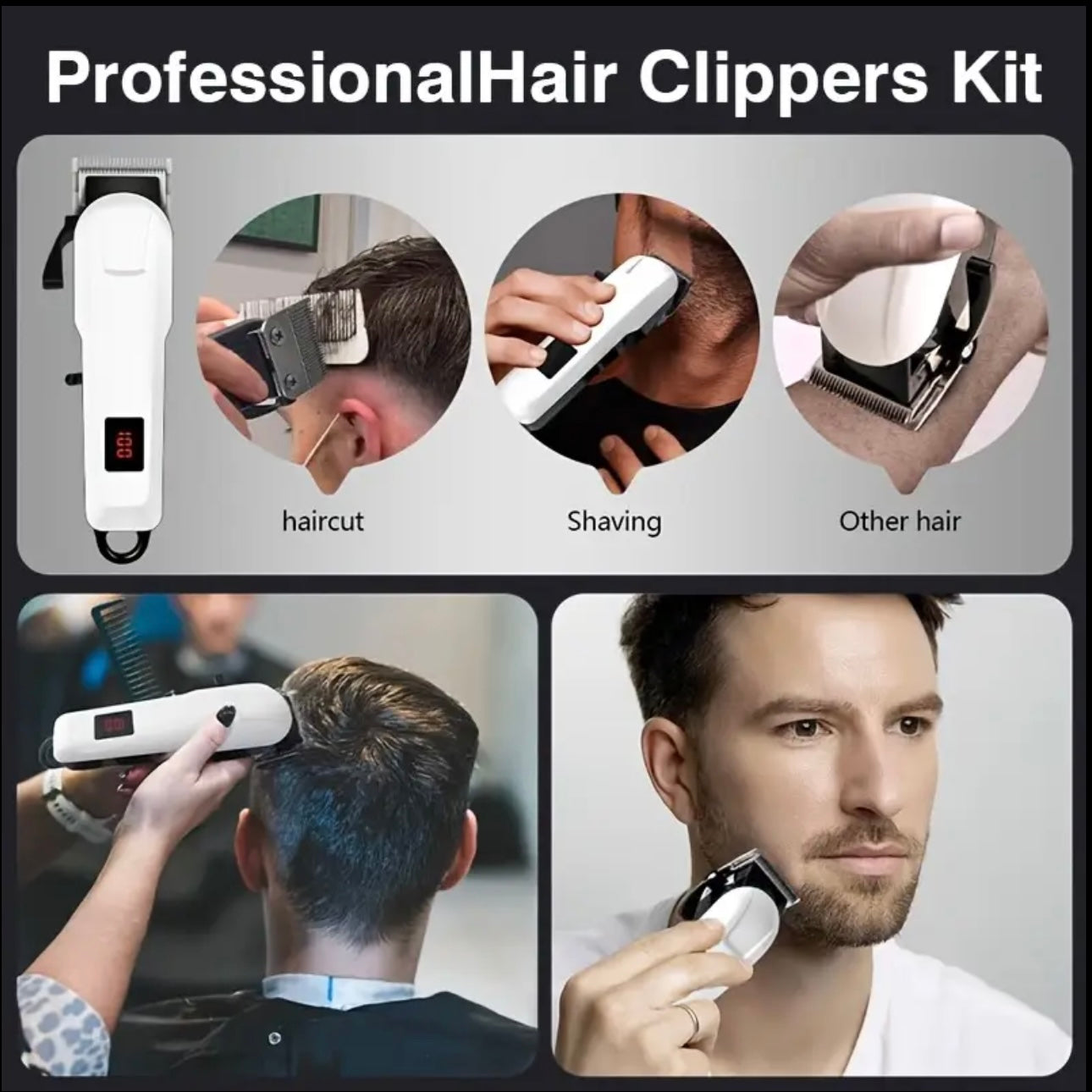 Zenora Men’s Rechargeable Electric Hair Clipper