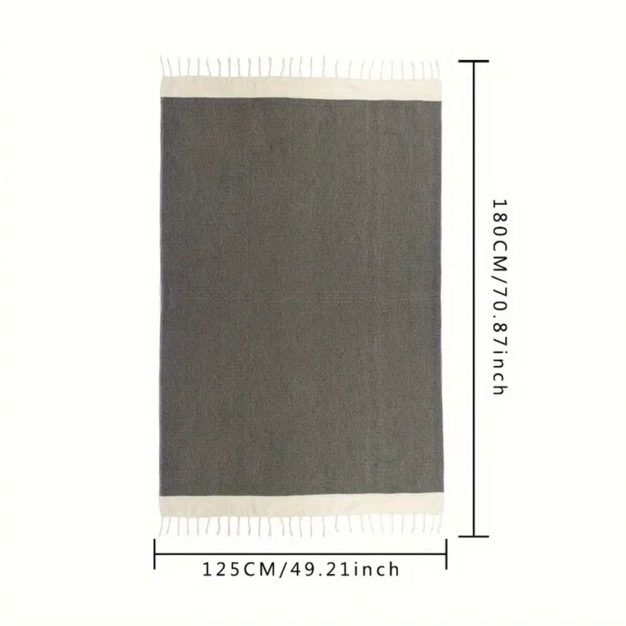 Zenora 1pc Turkish Diamond Grid Blanket