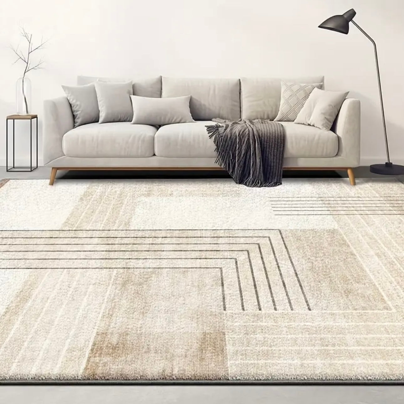 Zenora Seven Deer Velvet Area Mat