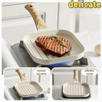 Zenora McFanshi Multifunctional Cast Iron Steak Pan