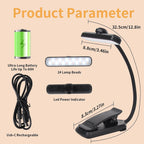 Zenora Adjustable LED Reading Light [Black]