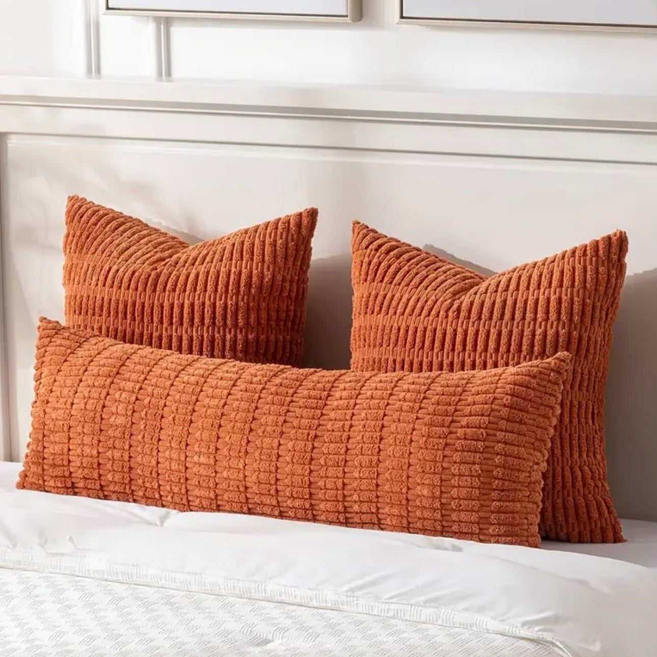 Zenora Bocwre 3pcs Corduroy Pillow Cover Set