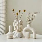 Zenora 3-Piece Modern Boho Ceramic Vase Set