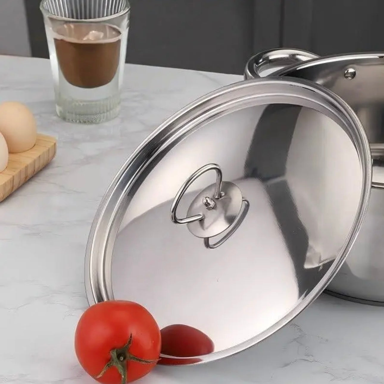 Zenora 15-Piece Stainless Steel Cookware Set with Instant Yeast