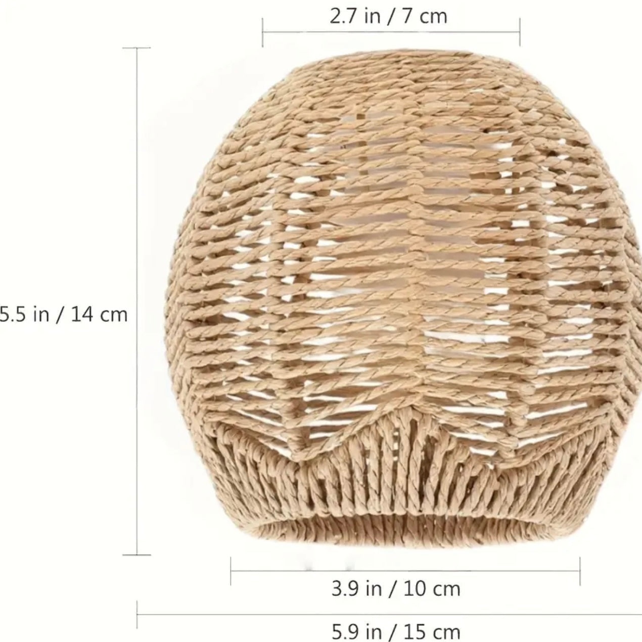 Bohemian Rattan Pendant Light Shade Set (2pcs)