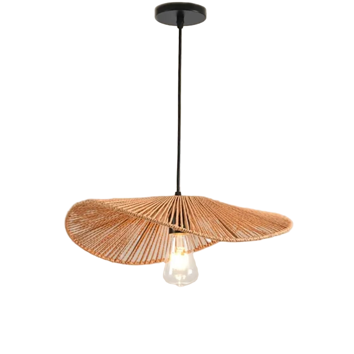 Zenora Rustic Vintage Woven Chandelier