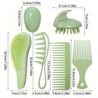 Zenora 9pcs Wheat Straw Hair & Scalp Care Set