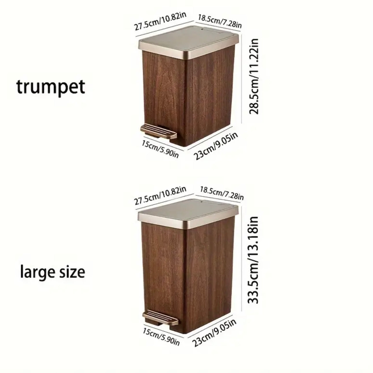Zenora Large Capacity Step Trash Can