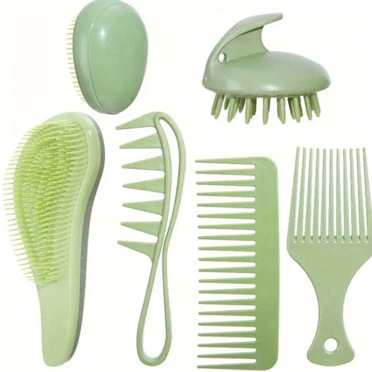 Zenora 9pcs Wheat Straw Hair & Scalp Care Set