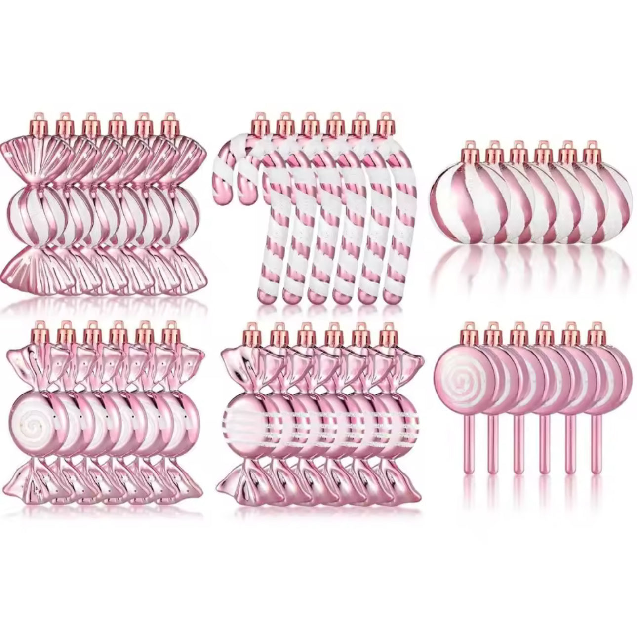 Zenora 30pcs Christmas Candy Hanging Ornaments
