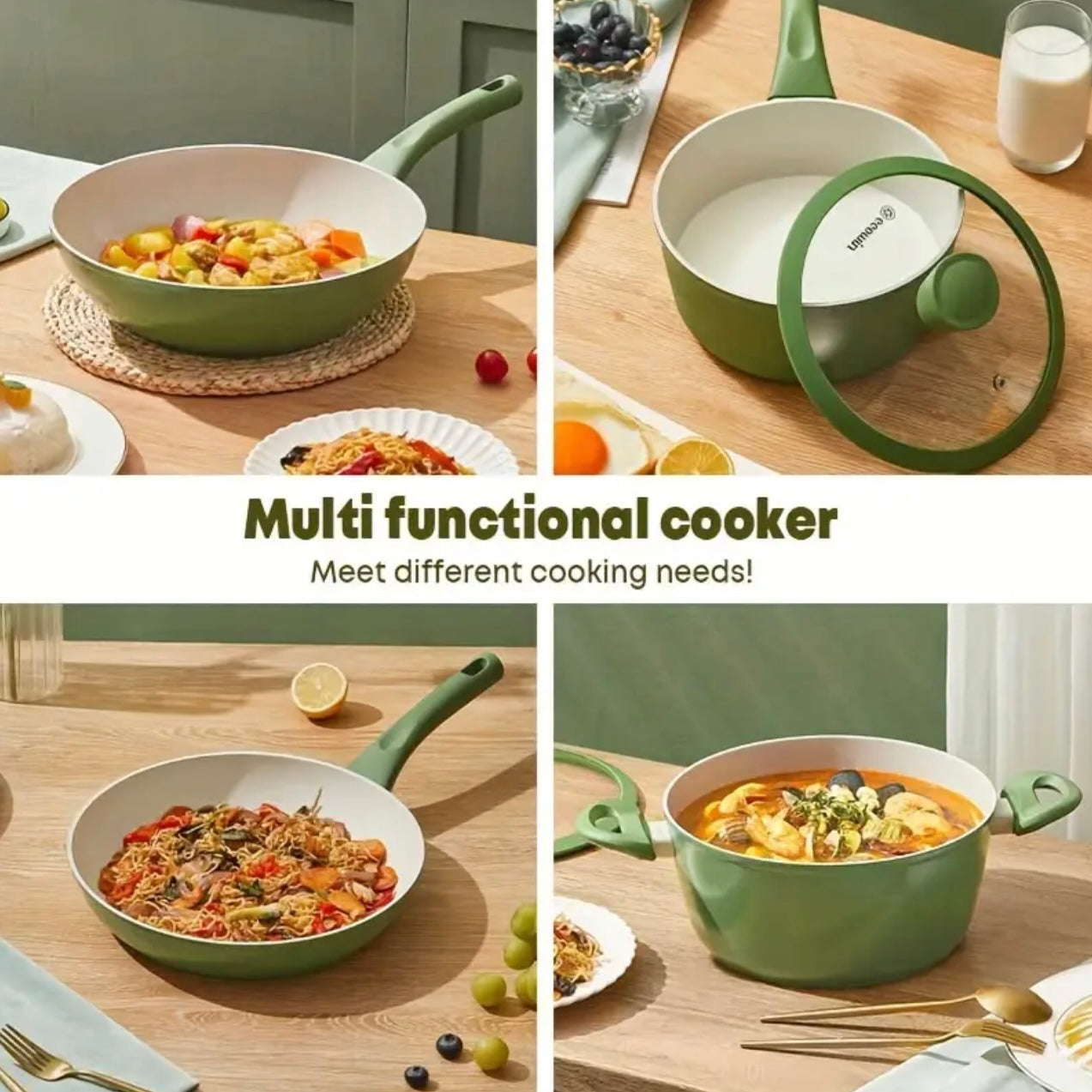 Zenora Ecowin 4pcs Forest Series Cookware Set