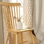 Zenora Luxury Double Rhombus Embroidered Blackout Curtain Set