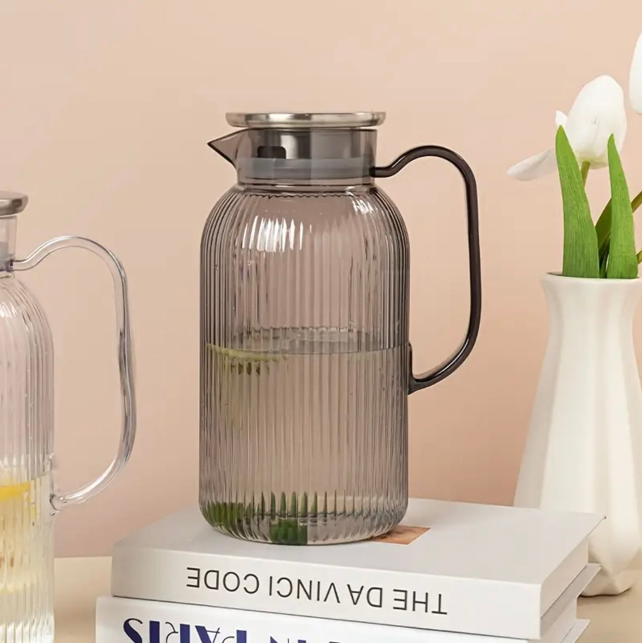 Zenora 2000ml Large Glass-Like Thermal Water Bottle