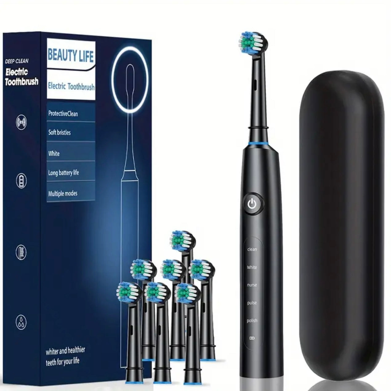 Zenora 8-Head Rotating Electric Toothbrus