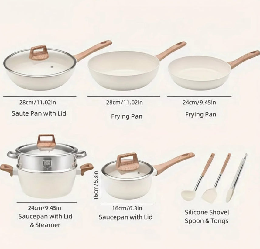 Zenora 12-Piece Granite Cookware Set