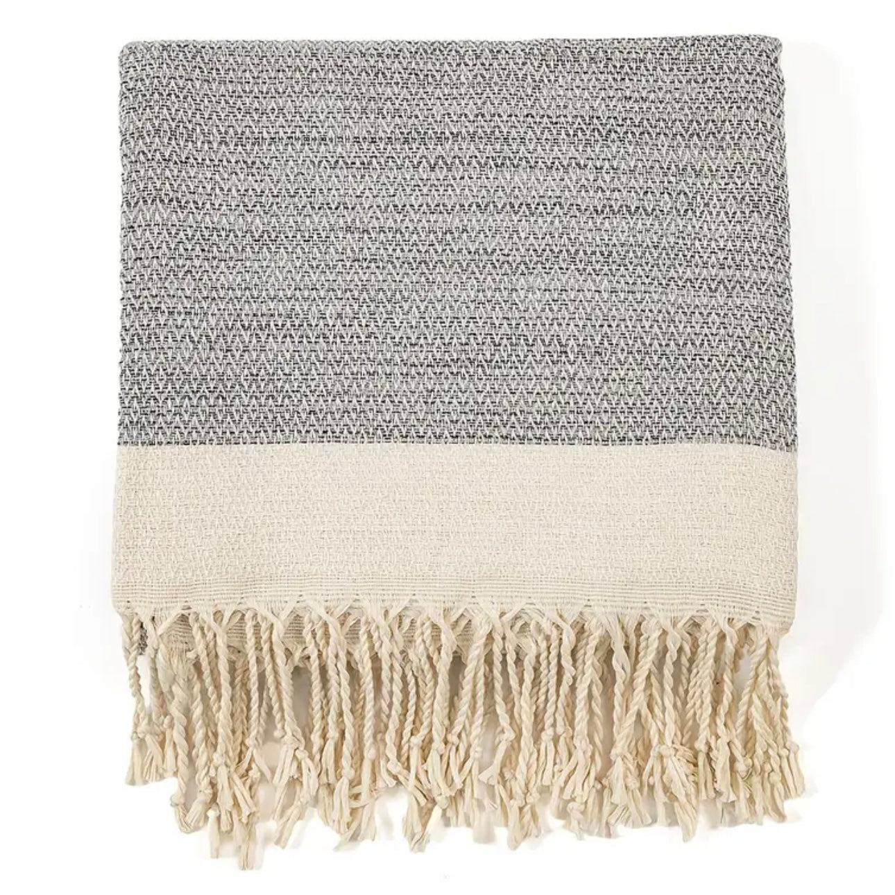 Zenora 1pc Turkish Diamond Grid Blanket