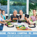 Zenora 18-Piece Durable Reusable Tableware Set