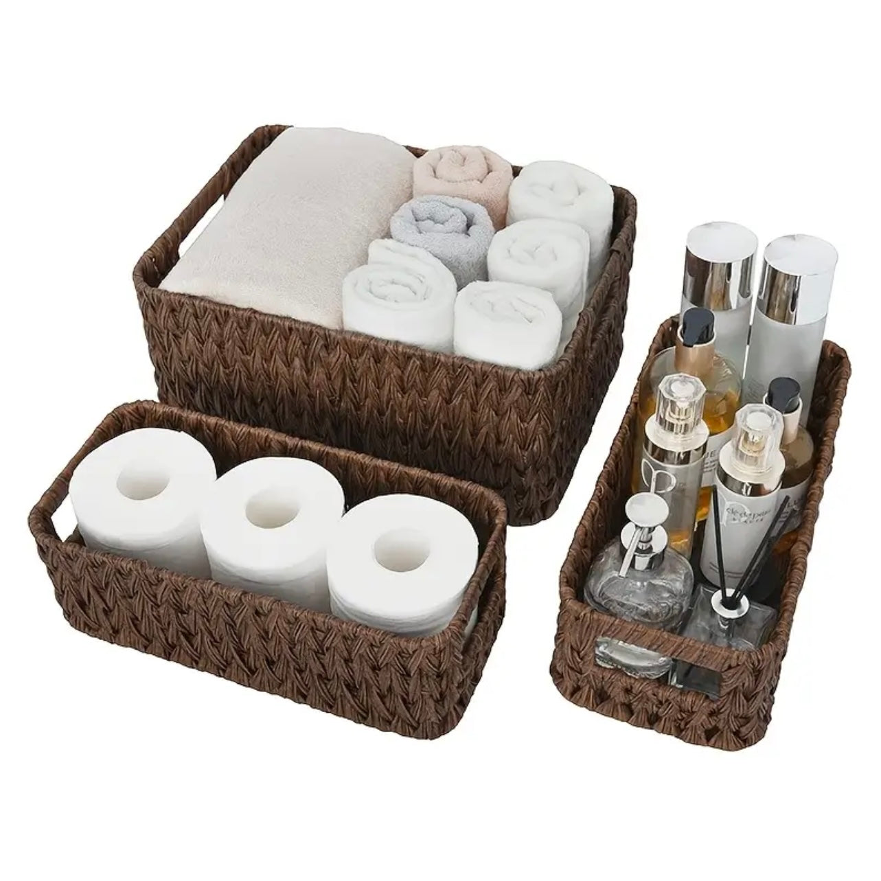 Zenora 3-Piece Woven Storage Basket Set