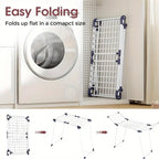 Zenora Freestanding Folding Metal Clothes Drying Rack