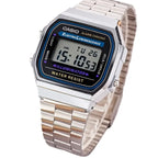 Casio Retro Square Digital Watch – A168 Series Vintage Quartz