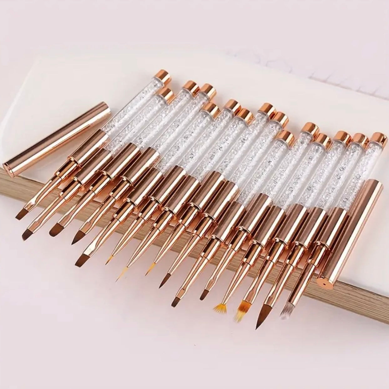 Zenora 15-Piece Professional Nail Art Brush Set