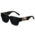 Vintage Large Square Frame Fashion Glasses