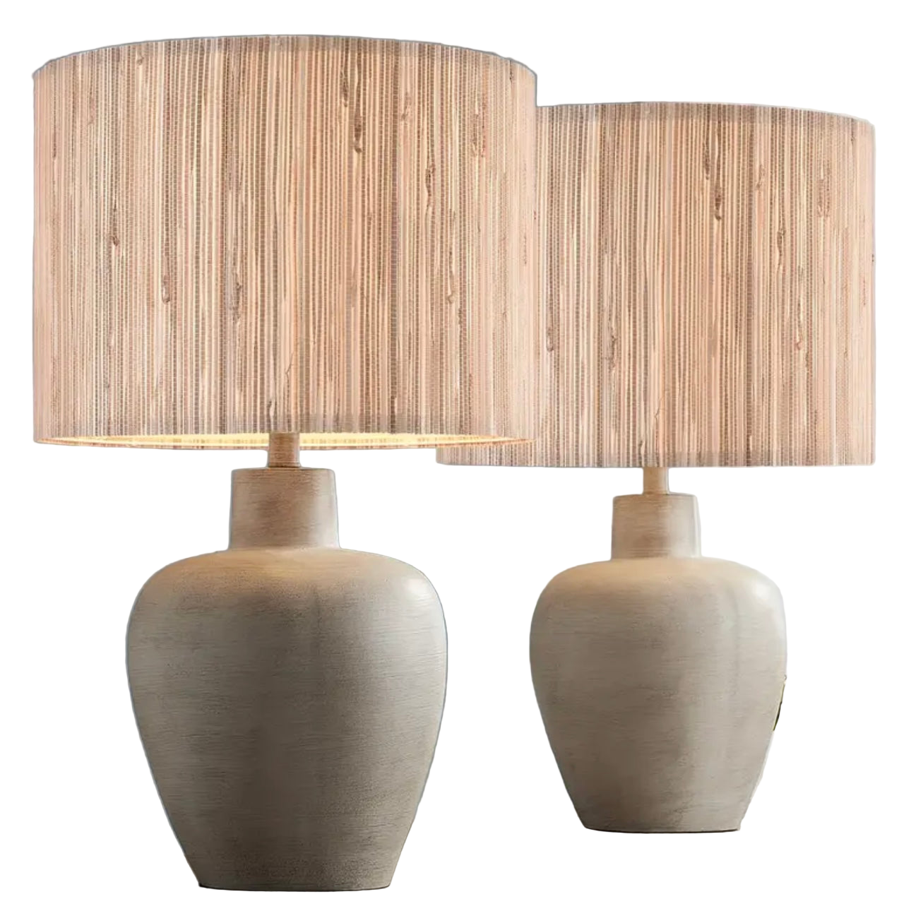 Zenora Set of 2 Boho Rattan Lamp Shades