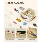 Zenora Easy-to-Carry Travel Makeup Bag with Handle & Divider