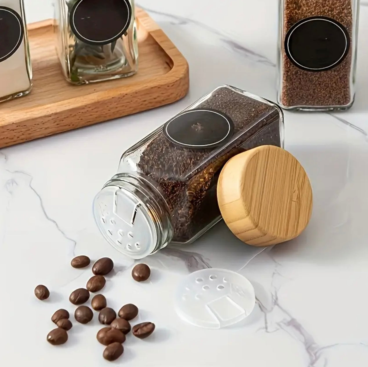 Zenora 12/24pcs Spice Jar Set