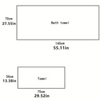 Zenora 4pcs Pure Cotton Bath Towel Set